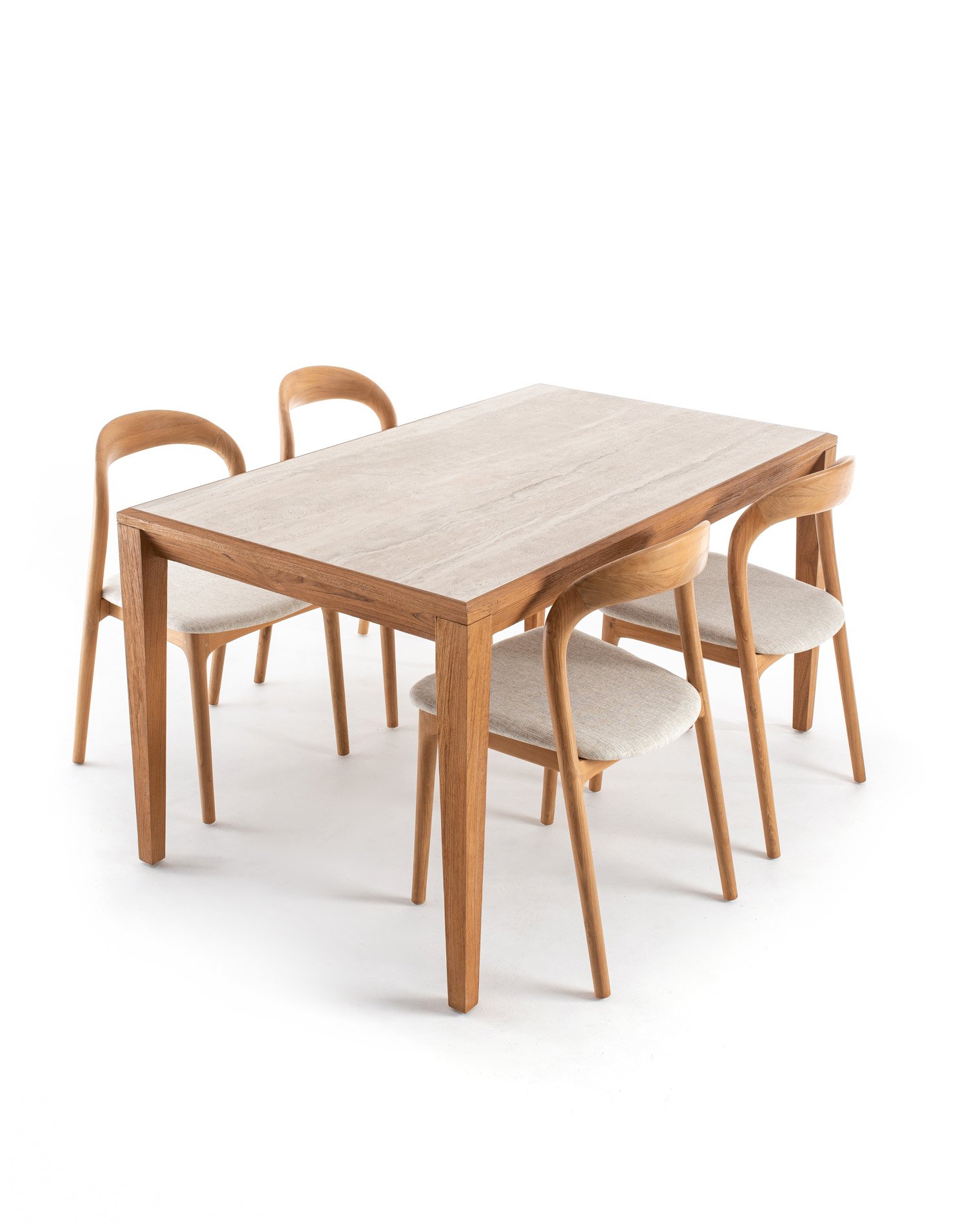 ASTRA DINING TABLE & NEVA DINING CHAIR CUSHION SEAT Thumbnail